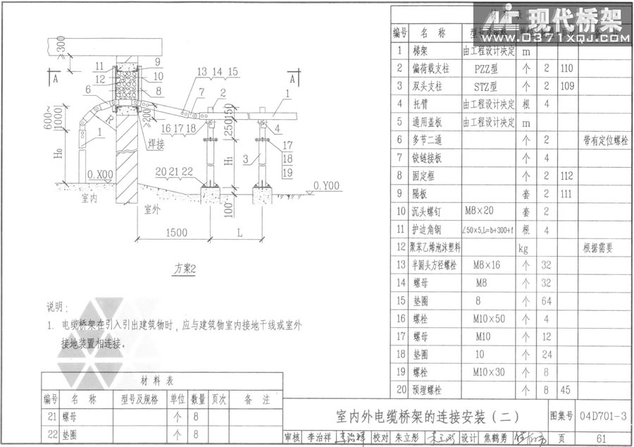 室内外电缆桥架的连接安装（二）